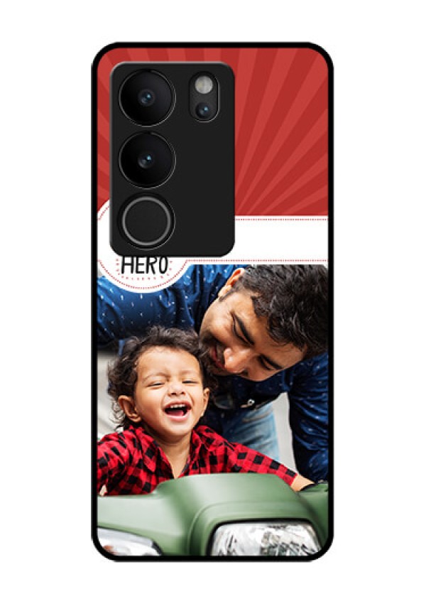 Vivo V29 5G Custom Glass Phone Case - My Dad Hero Design