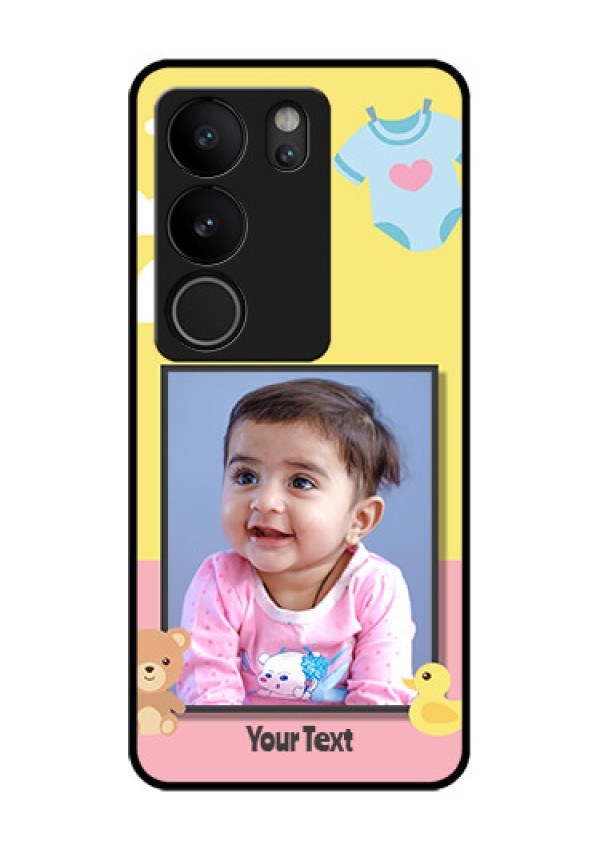Vivo V29 5G Custom Glass Phone Case - Kids 2 Color Design