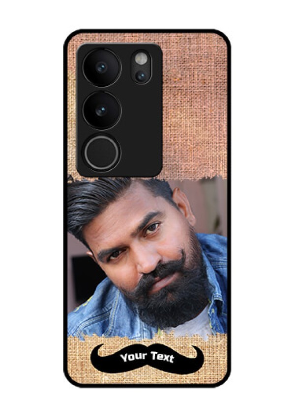 Vivo V29 5G Custom Glass Phone Case - With Texture Design
