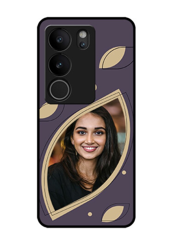 Vivo V29 5G Custom Glass Phone Case - Falling Leaf Design