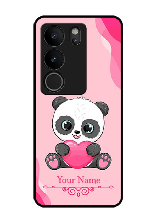 Vivo V29 5G Custom Glass Phone Case - Cute Panda Design