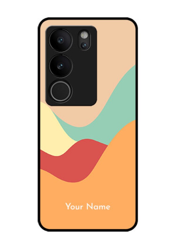 Vivo V29 5G Custom Glass Phone Case - Ocean Waves Multi - Colour Design