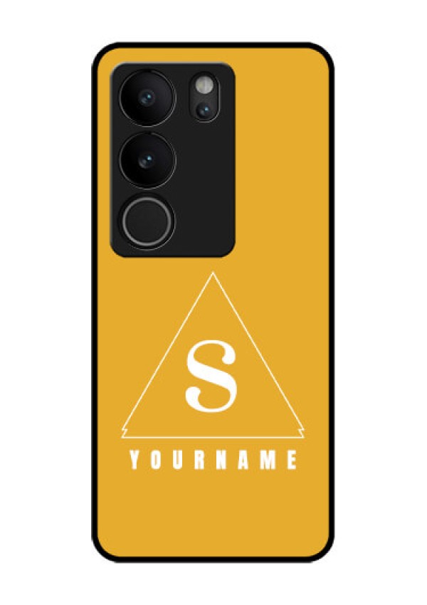 Vivo V29 5G Custom Glass Phone Case - Simple Triangle Design