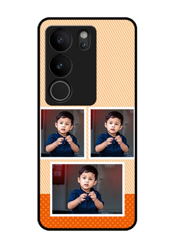 Vivo V29 Pro 5G Custom Glass Phone Case - Bulk Photos Upload Design