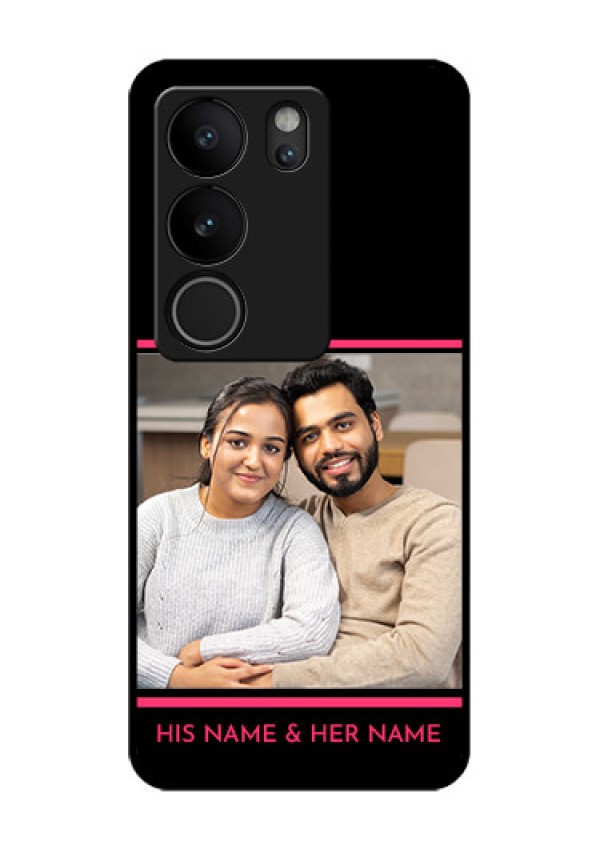 Vivo V29 Pro 5G Custom Glass Phone Case - With Add Text Design