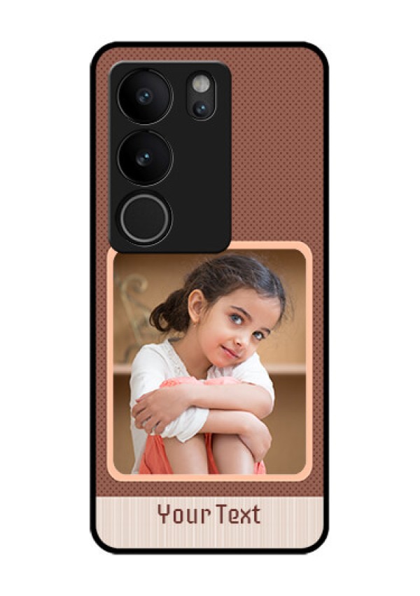 Vivo V29 Pro 5G Custom Glass Phone Case - Simple Pic Upload Design