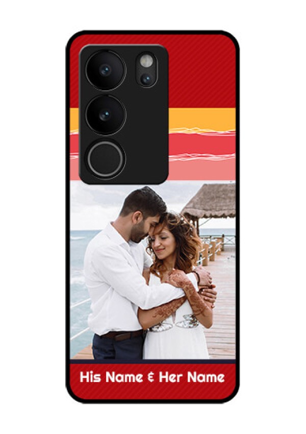 Vivo V29 Pro 5G Custom Glass Phone Case - Colorful Case Design