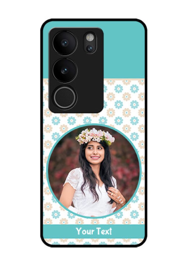 Vivo V29 Pro 5G Custom Glass Phone Case - Beautiful Flowers Design