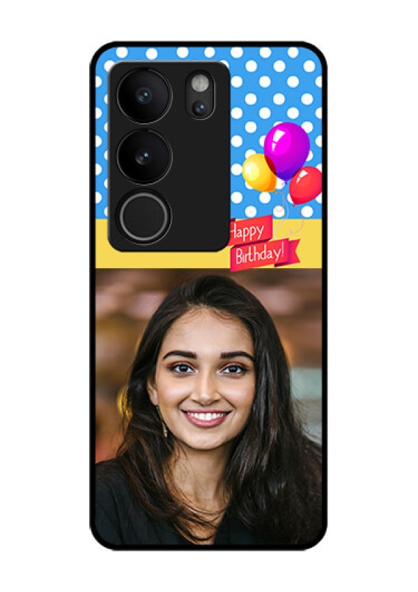 Vivo V29 Pro 5G Custom Glass Phone Case - Happy Birthday Design