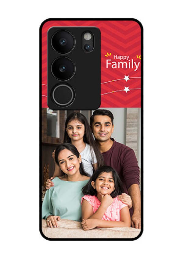 Vivo V29 Pro 5G Custom Glass Phone Case - Happy Family Design