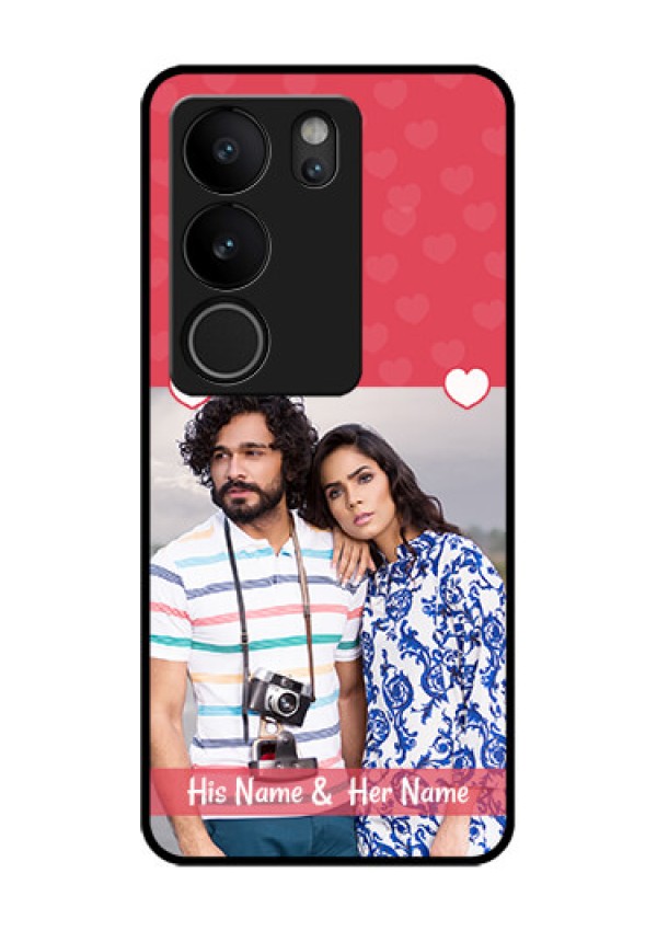 Vivo V29 Pro 5G Custom Glass Phone Case - Simple Love Design