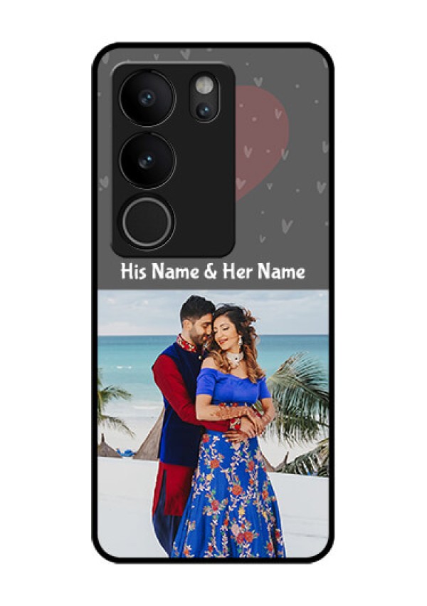 Vivo V29 Pro 5G Custom Glass Phone Case - Buy Love Design With Photo Online
