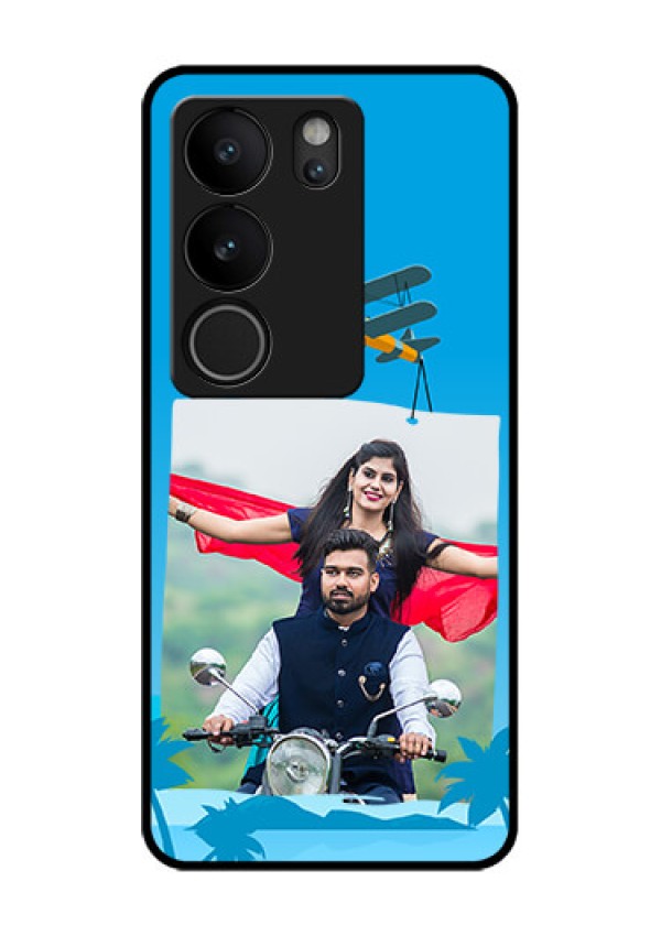 Vivo V29 Pro 5G Custom Glass Phone Case - Traveller Design