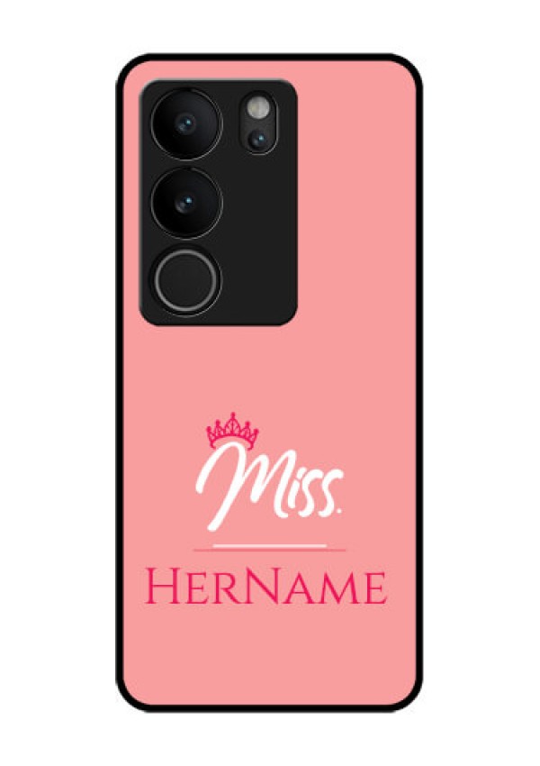Vivo V29 Pro 5G Custom Glass Phone Case - Mrs With Name Design