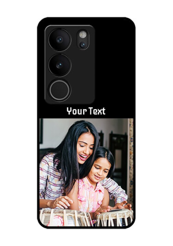 Vivo V29 Pro 5G Custom Glass Phone Case - Photo With Name Design