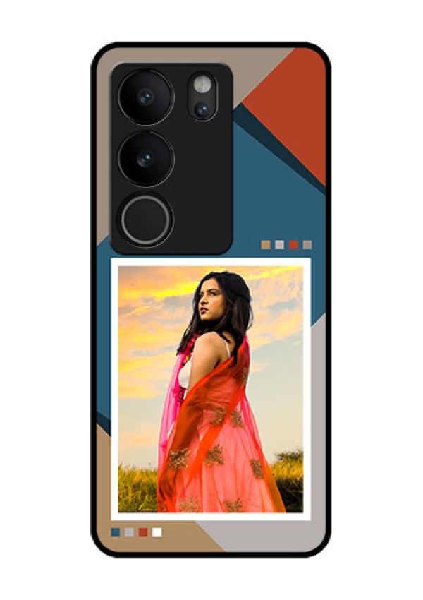 Vivo V29 Pro 5G Custom Glass Phone Case - Retro Color Pallet Design