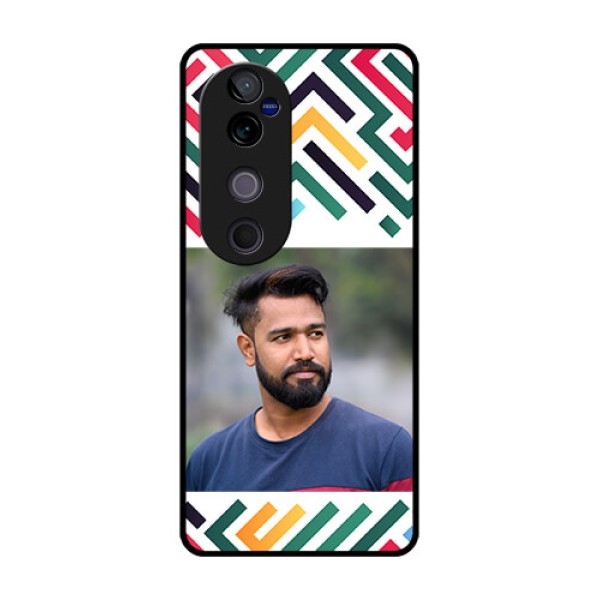 Vivo V40 Pro 5G Custom Glass Phone CaseColorful Maze Pattern Design Vivo V40 Pro 5G Custom Glass Phone CaseColorful Maze Pattern Design