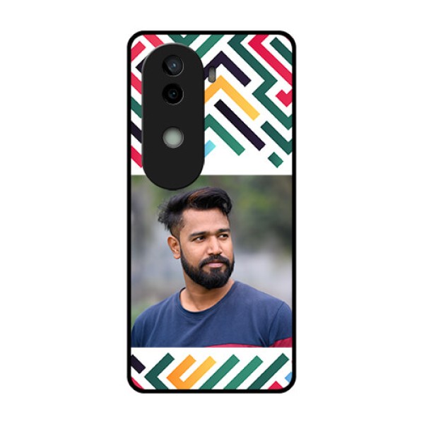 Vivo V40e 5G Custom Glass Phone CaseColorful Maze Pattern Design Vivo V40e 5G Custom Glass Phone CaseColorful Maze Pattern Design