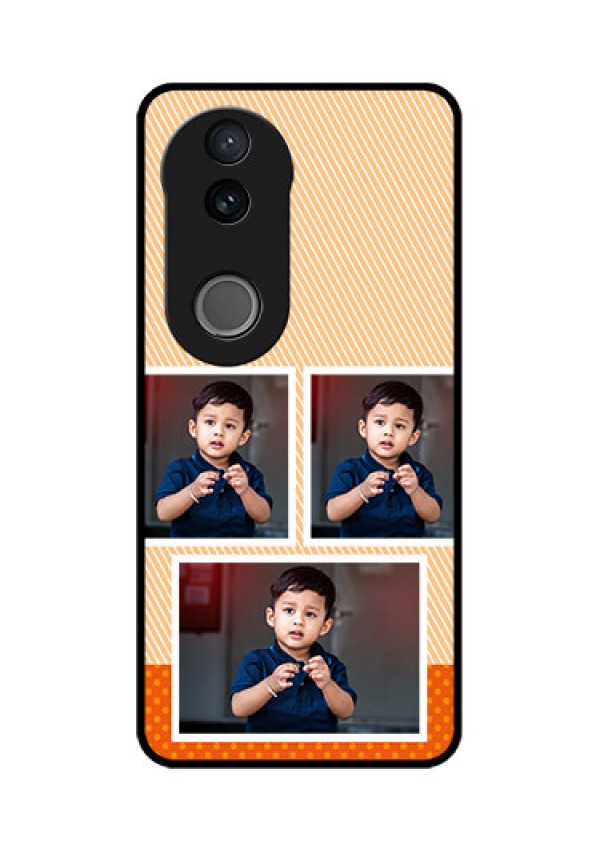 Vivo V50 5G Custom Glass Phone CaseBulk Photos Upload Design