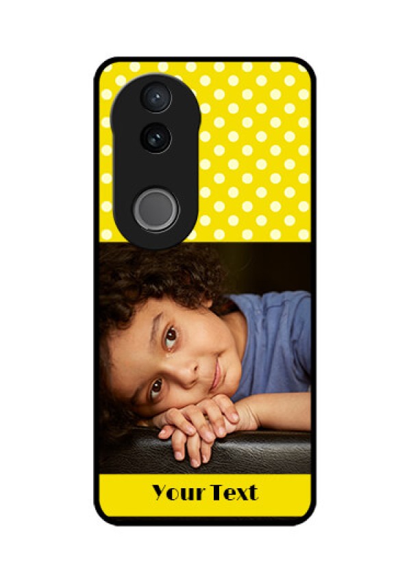 Vivo V50 5G Custom Glass Phone CaseBright Yellow Case Design