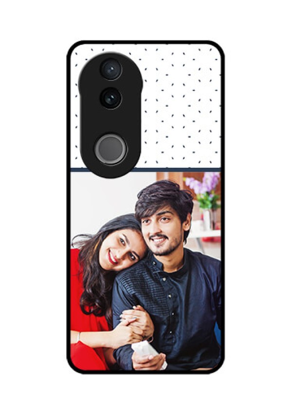 Vivo V50 5G Custom Glass Phone CasePremium Dot Design