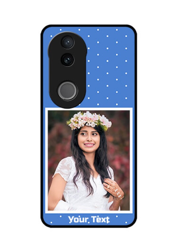 Vivo V50 5G Custom Glass Phone CasePolka Dots Design