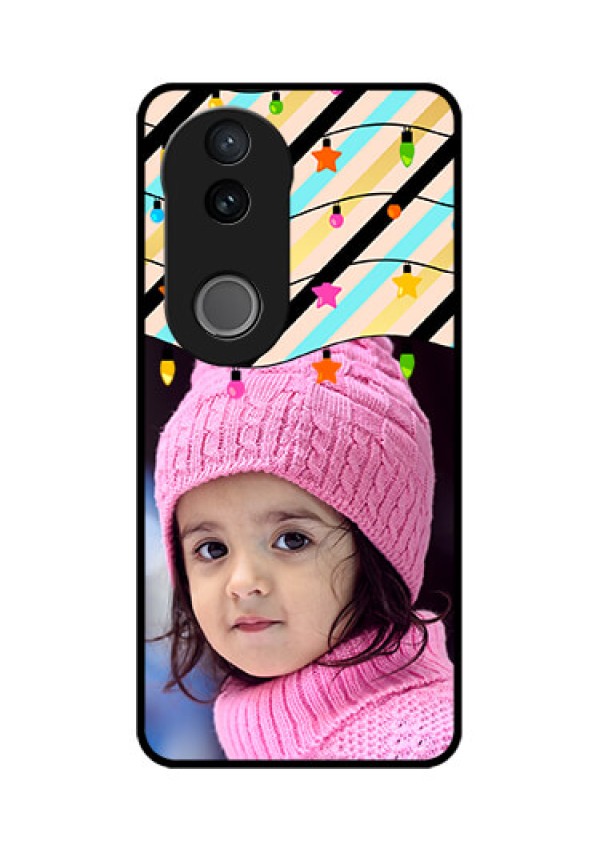 Vivo V50 5G Custom Glass Phone CaseLights Hanging Design