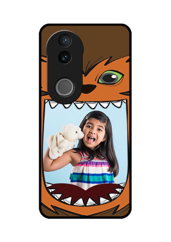 Vivo V50 5G Custom Glass Phone CaseOwl Monster Back Case Design