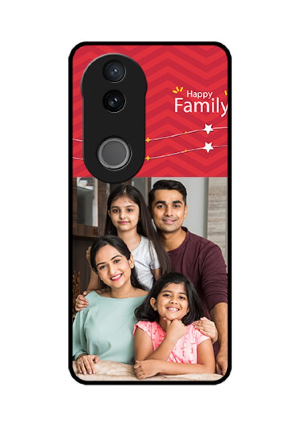 Vivo V50e 5G Custom Glass Phone Case - Happy Family Design