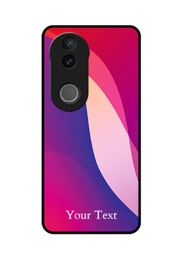 Vivo V50e 5G Custom Glass Phone Case - Digital Abstract Overlap Design
