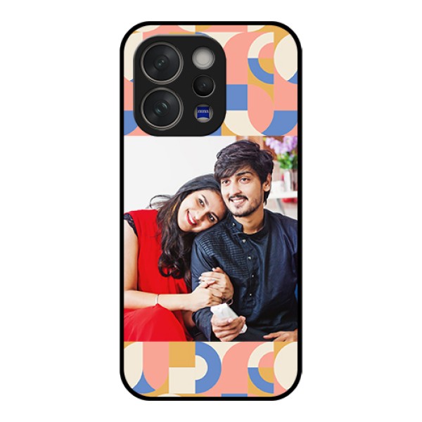Vivo V70 Elite 5G Custom Glass Phone Case - Semi - Circle Maze Pattern Design