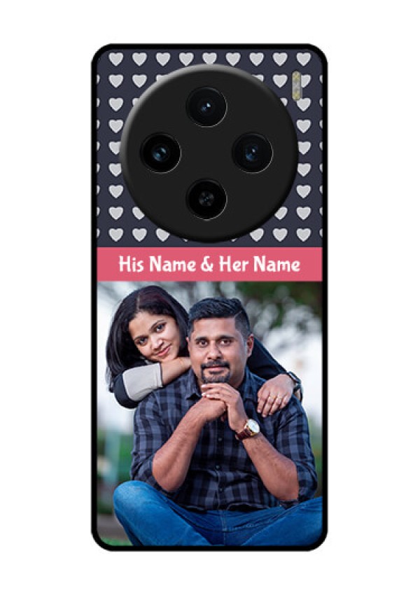 Vivo X100 5G Custom Glass Phone Case - Love Symbols Design