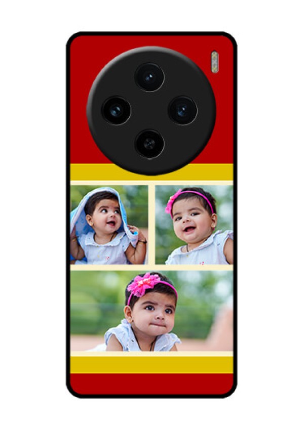 Vivo X100 5G Custom Glass Phone Case - Multiple Pic Upload Design