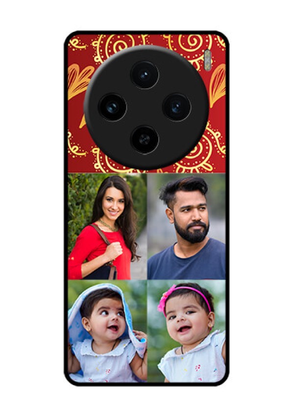Vivo X100 5G Custom Glass Phone Case - 4 Image Traditional Design