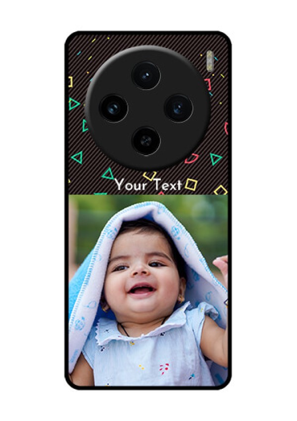 Vivo X100 5G Custom Glass Phone Case - With Confetti Birthday Design