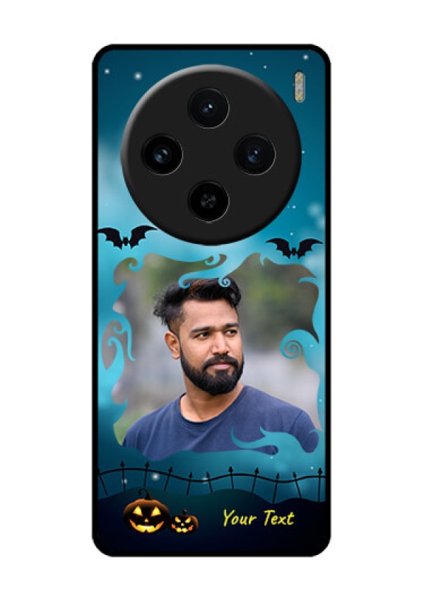 Vivo X100 5G Custom Glass Phone Case - Halloween Frame Design