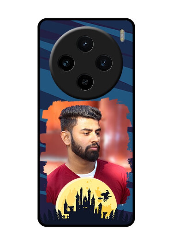 Vivo X100 5G Custom Glass Phone Case - Halloween Witch Design