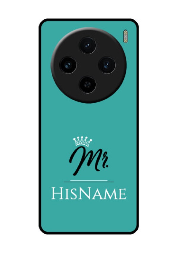 Vivo X100 5G Custom Glass Phone Case - Mr With Name Design