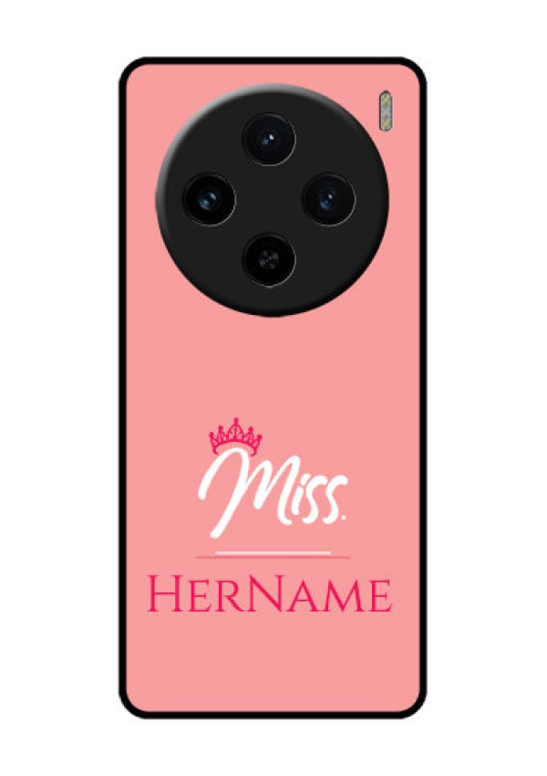 Vivo X100 5G Custom Glass Phone Case - Mrs With Name Design