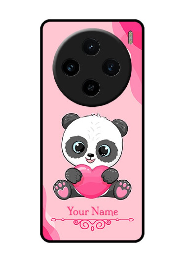 Vivo X100 5G Custom Glass Phone Case - Cute Panda Design