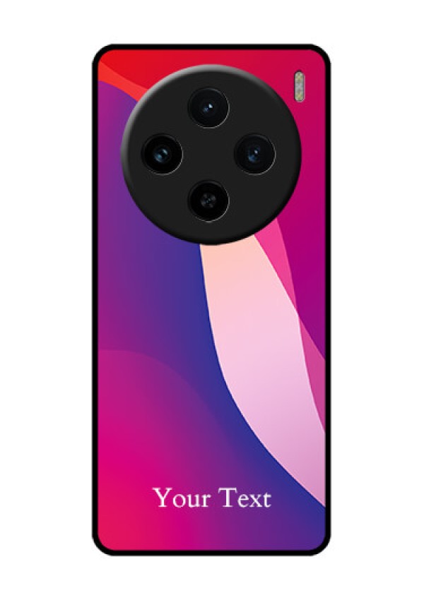Vivo X100 5G Custom Glass Phone Case - Digital Abstract Overlap Design