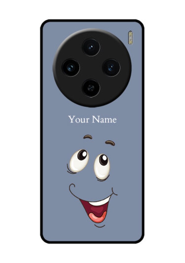 Vivo X100 5G Custom Glass Phone Case - Laughing Cartoon Face Design