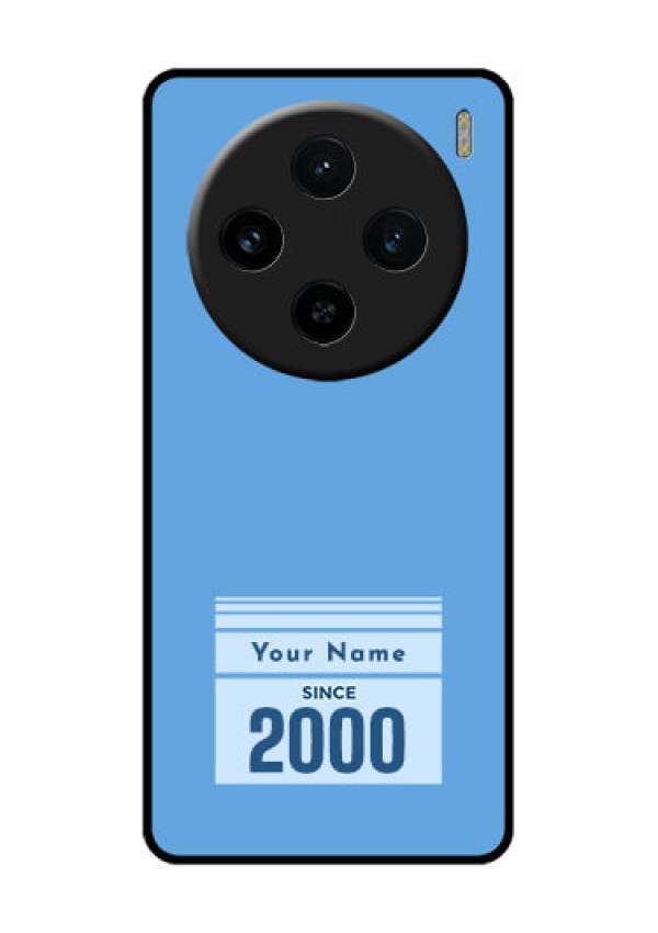 Vivo X100 5G Custom Glass Phone Case - Custom Year Of Birth Design