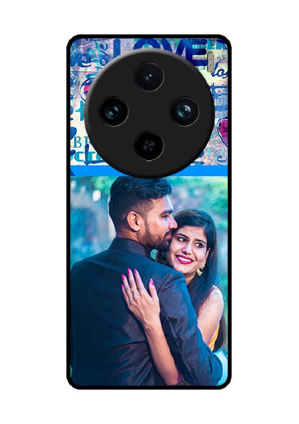 Vivo X100 Pro 5G Custom Glass Phone Case - Colorful Love Design