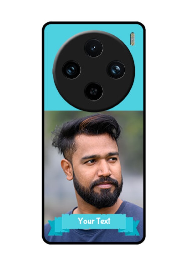 Vivo X100 Pro 5G Custom Glass Phone Case - Blue Color Design