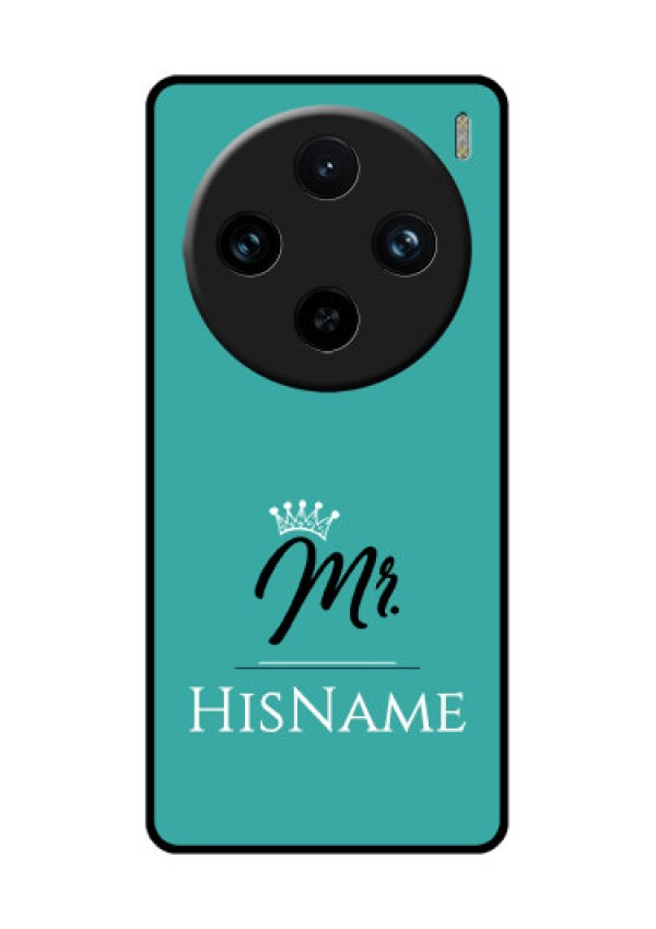 Vivo X100 Pro 5G Custom Glass Phone Case - Mr With Name Design