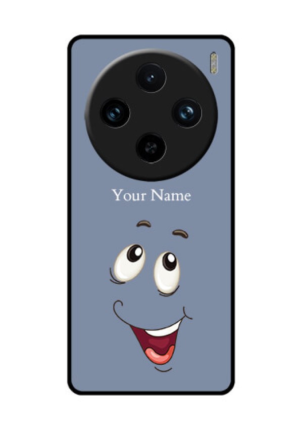 Vivo X100 Pro 5G Custom Glass Phone Case - Laughing Cartoon Face Design