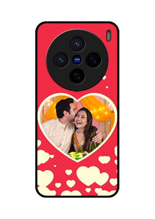 Vivo X200 5G Custom Glass Phone CaseLove Symbols Phone Cover Design