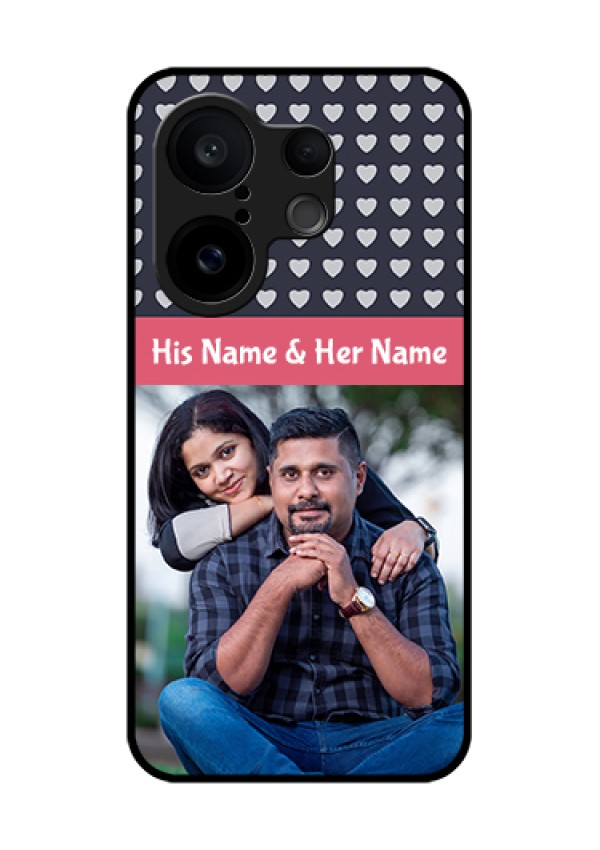 Vivo X200 FE 5G Custom Glass Phone Case - Love Symbols Design