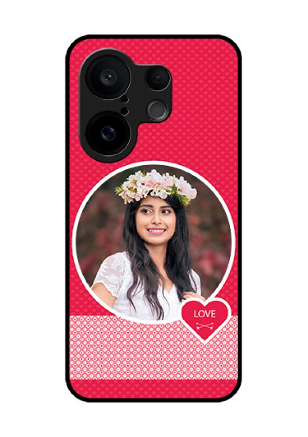 Vivo X200 FE 5G Custom Glass Phone Case - Pink Color Pattern Design